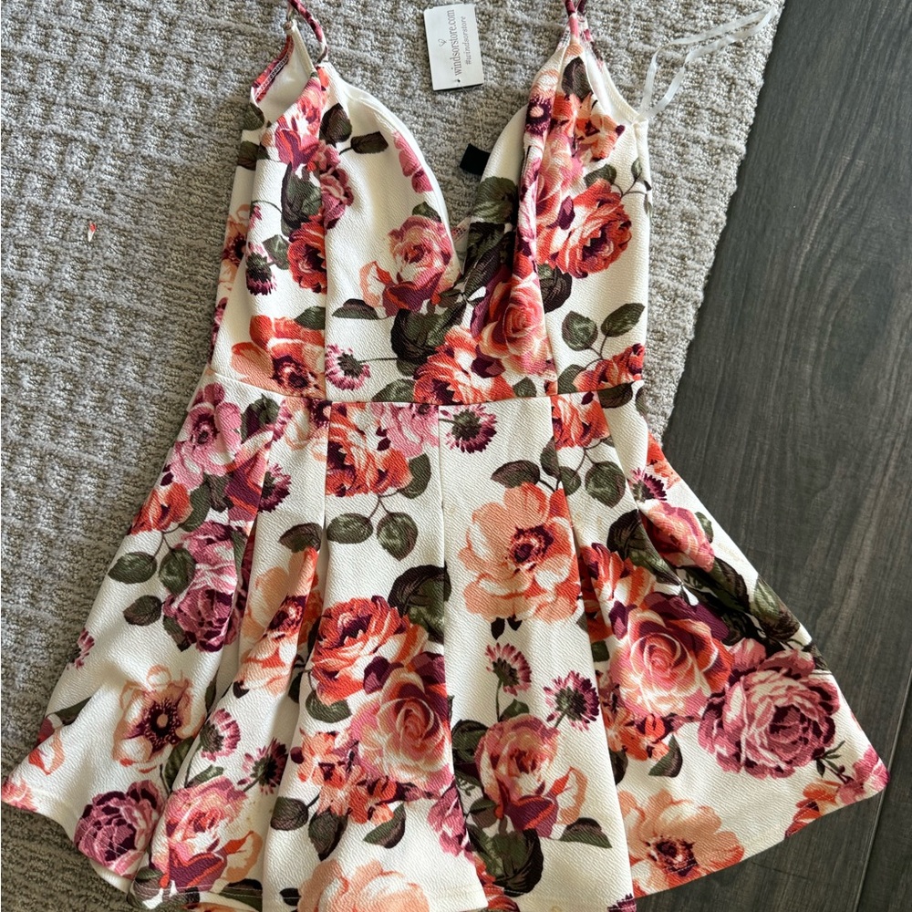 Windsor Floral Dress - Pink and Green